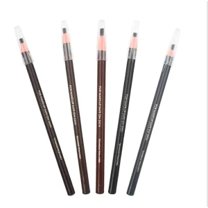 5 Colors Microblading Pencil 12pcs box Waterproof Eyebrow Cosmetic Pen Tool for Permanent Makeup