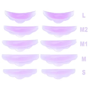 5 Pairs Eyelash Lifting Kit Silicone Lamination Pad Reusable Lash Perm Rods for 3D Lash Extensions