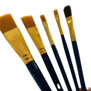 5 piece Nylon Artist Paint Brush Group Acrylic Bristle Paint Brush for Oil Painting