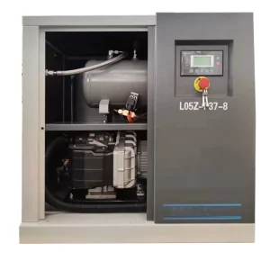 5.5KW 7.5hp 510L/min 8bar 380V 50HZ Industrial Oil-Free Scroll Air Compressor 24L Tank Silent Polymer Membrane Dryer