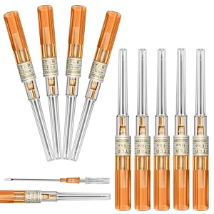 50 Ear and Nose Puncture Needles Per Box Sterile Body Tattoo Puncture Catheter Needles