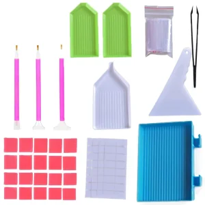 50 PCS DIY Diamond Painting Tools and Accessories Kits Multiple Sizes Painting Pens for Adults