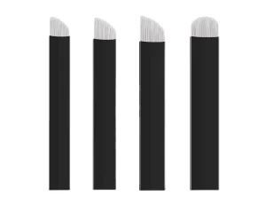 5000pc With Logo Sharp 0.15mm Finest Free Sample EO Gas Sterilized Nano Blade Microblading Needles Eyebrow Tattoo Needle