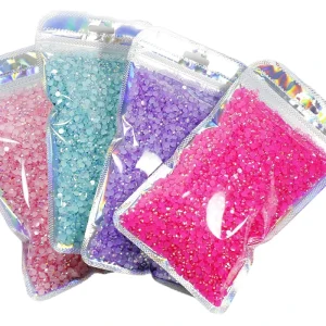 5000pcs Nail Rhinestones AB Resin 2 6mm Machine Cutting Hotfix Jelly Fast Delivery 2 Bag Bags Garment Shoes
