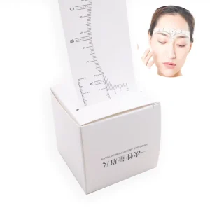 50PCS Roll Disposable Microblading Sticker Tattoo Ruler Nose Positioning Eyebrow Grooming Stencil Measure Tools