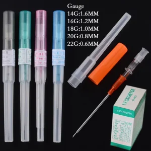 50Pcs 20/18/16Gauge I.V. Catheter Needles Kit Piercing Sterilized Body Piercing Tattoo Tools Catheter Piercing Needles