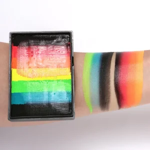 50g Rainbow Split Cake Body Art Makeup Water Based Face Paint Eyeliner Washable for Festivals