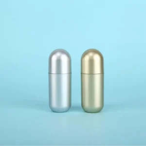 50ml Acrylic Spray painted High end Capsule Bottle Factory direct Supplycosmetic Pill Container Bullet shaped Pump Head