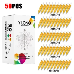 50pcs Mix Good Quality Shape Tattoo Integrated Needle Cartridge Microblading Needle for Tattoo Machine