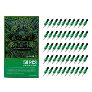 50pcs Tattoo Cartridge Needles Mixed Size 3 11RL