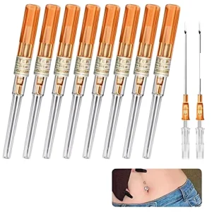 50pcs Tattoo Equipment Body Piercing Catheter Puncture Needle Jewelry Tool