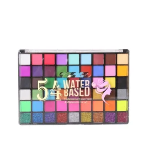 54 Colors Washable Non-Toxic Professional Face & Body Paint for Kids 3+ Years