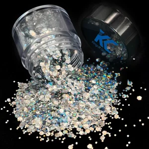 5D Cat Eye Nail Art Glitter Flakes Holographic Chunky and Fine Mix Glitter for Epoxy Resin Craft Tumbler Hair Face Body