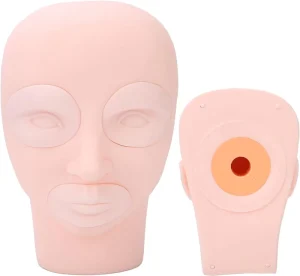 5D Face Eyelash Extension Mannequin Head with Eyelids Mannequin Training Head Makeup Tools