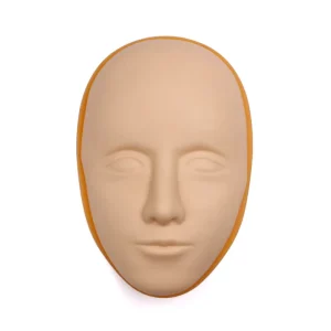 5D Facial Tattoo Training Head, Silicone Practice Mannequin Face Head for Permanent Makeup, Lip and Eyebrow Tattoo