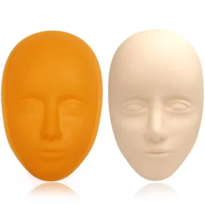 5D Facial Tattoo Training Head Silicone Practice Permanent Makeup Lip Eyebrow Tattoo Skin Mannequin Face Head Accessories