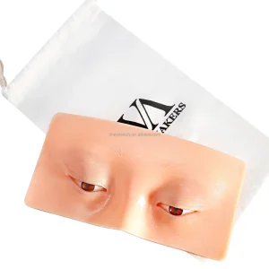 5D Silicone False Eye Makeup Mannequin for Cosmetology Practice Training Permanent Makeup Accessory