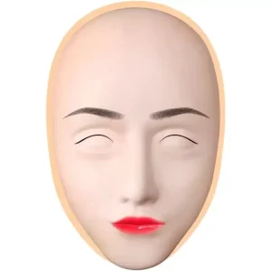 5D Silicone Permanent Makeup Training Full Face Practice for Lip Eyebrow Eyeliner Tattoo Practice Skin