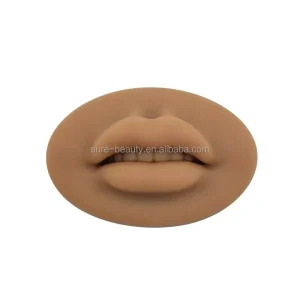 5D Soft Lips Blushing Mold Permanent Makeup Dark Skin Microblading Full Realistic Practice Silicone Lip