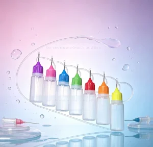 5ml Colorful Craft Plastic Needle Tip Squeeze Bottle Glue Round Plastic Squeeze Bottle for Clean Gel