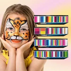 6-Color Rainbow Face Paint Kit Direct Factory Supply for Children’s Body Painting