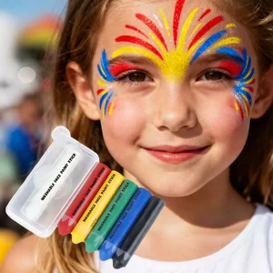 6 Colors Non-toxic Oil-Based Washable Professional Face Paint Kit Crayon Kids Face Body Painting Sticks DIY CE