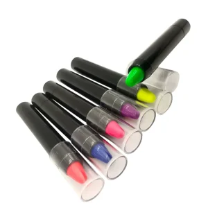 6 Colors Washable Twist Uv Neon Face Body Painting Crayon Tempera Paint Stick Glow In The Dark Marker Pen