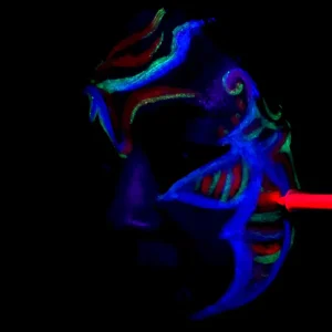 6 Colors Water Based Washable Twist UV Neon Non toxic Face & Body Paint Crayon Kit Glow in Dark Sticks Children