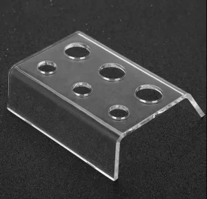 6-Hole Plastic Tattoo Ink Cups Holder Stand Permanent Makeup Pigment Cup Container Stand