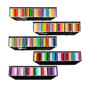 6 Piece Black Light Body Painting Kit Glow Fluorescent Face Painting Kit for Halloween