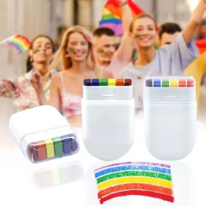 6 color Rainbow Face Paint World European Cup Halloween Stripe Facial Graffiti Crayon