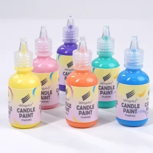 6 in 1 Custom 29.5ml DIY Craft Painting Candle Paint Kit for Kids with Acrylic Paints on Canvas Glass & Paper