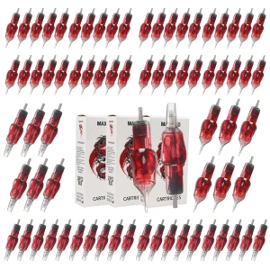 60PCS Tattoo Needles Cartridge 3RL+ 5RL+ 7RL +9RL +9RM +11RM Disposable Sterile Permanent Makeup Cartridge Body Art Tattoo