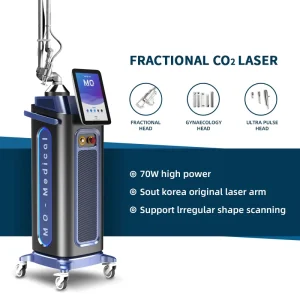 60W RF Tube Vaginal Tightening Machine CO2 Fractional Laser for Acne Scars Tattoo Removal Clinic Resurfacing Laser UK Plug
