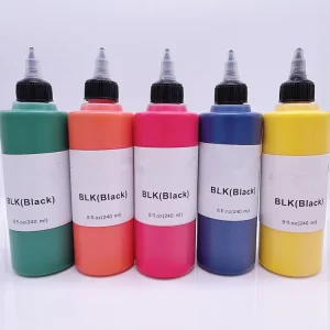 7-Color Body Tattoo Ink Set, Private Label Pigment Ink for Body