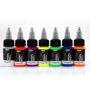 7 Color Tattoo Pigment Original UV Pigment Tattoo UV Fluorescent Ink for Body Art Bulk Supply