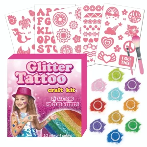 71 68 Creative Girls Dress Party Sparkly Glitter Temporary Tattoos Kit Beauty Cosmetic Tattoo Stickers