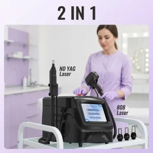 755 808 1064 Picosecond Laser Tattoo Removal Portable Machine Diode Laser Hair Removal Machine With Free Hair Analyzer Device