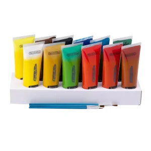 75ml Student Grade Heavy Body Custom Tube High Pigment Loading Professional Acrylic Paint
