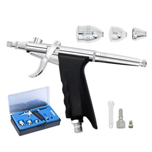 7cc 10cc Gravity Feed Airbrush Trigger Gun Kit Air Brush Spray Gun with 0.3 mm Needles
