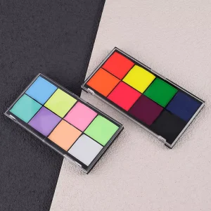 8 Colors Water Activated Face Painting Palette Custom logo Body Painting Supplies