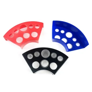 8 Hole Plastic Fan Shaped Color Mixing Stand Multi Hole Cups Tattoo Tray Embroidery Stand Permanent Makeup Accessories