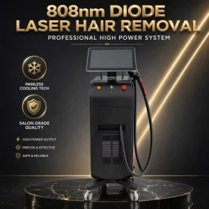 808nm Diode Laser Hair Removal Machine Painless Permanent Hair Removal Device for Salon and Home Use