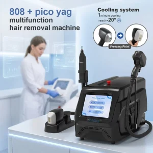 808nm Diode Laser Picosecond Laser 2 In 1 Machine Triple Wavelength Hair Removal Tattoo Removal Machine Carbon Peel Ice Painless