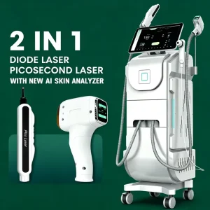 8mm Mini Facial Tip Diode Laser Precise Hair Removal Honeycomb Pico Laser Tattoo Pigment Break Equipment