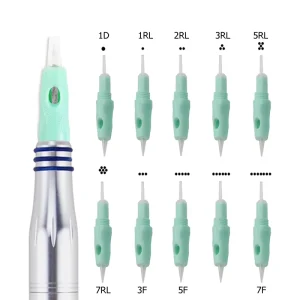 8mm Screw Cartridge Needles Makeup Machine Tattoo Needle Cartridge for Eyebrow Lips