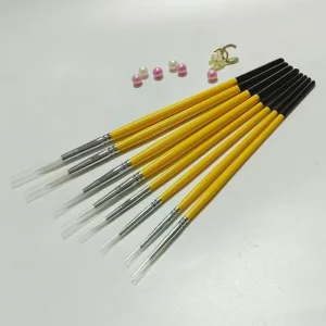 8pcs Nylon Hair Painting Brushes Wooden Body Art Facial Line Makeup Brush Set