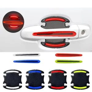 8pcs set Universal Reflective Car Door Handle Bowl Scratch Protector Cover Cars Body Plastic Protection Stickers for Cars