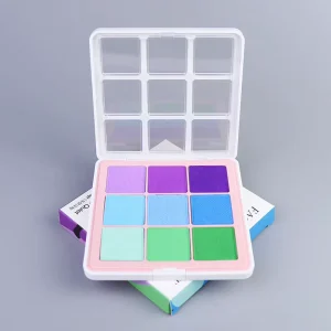 9 Color Water Activated Eyeliner Palette Glowing in Dark Face and Body Paint Palette Glow in Dark Makeup