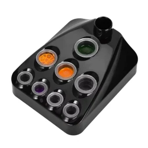 9 Holes 2 in 1 Plastic Pen Holder Stand for Microblading Pigment Ink Cup Tattoo Machine Permanent Makeup Accessories